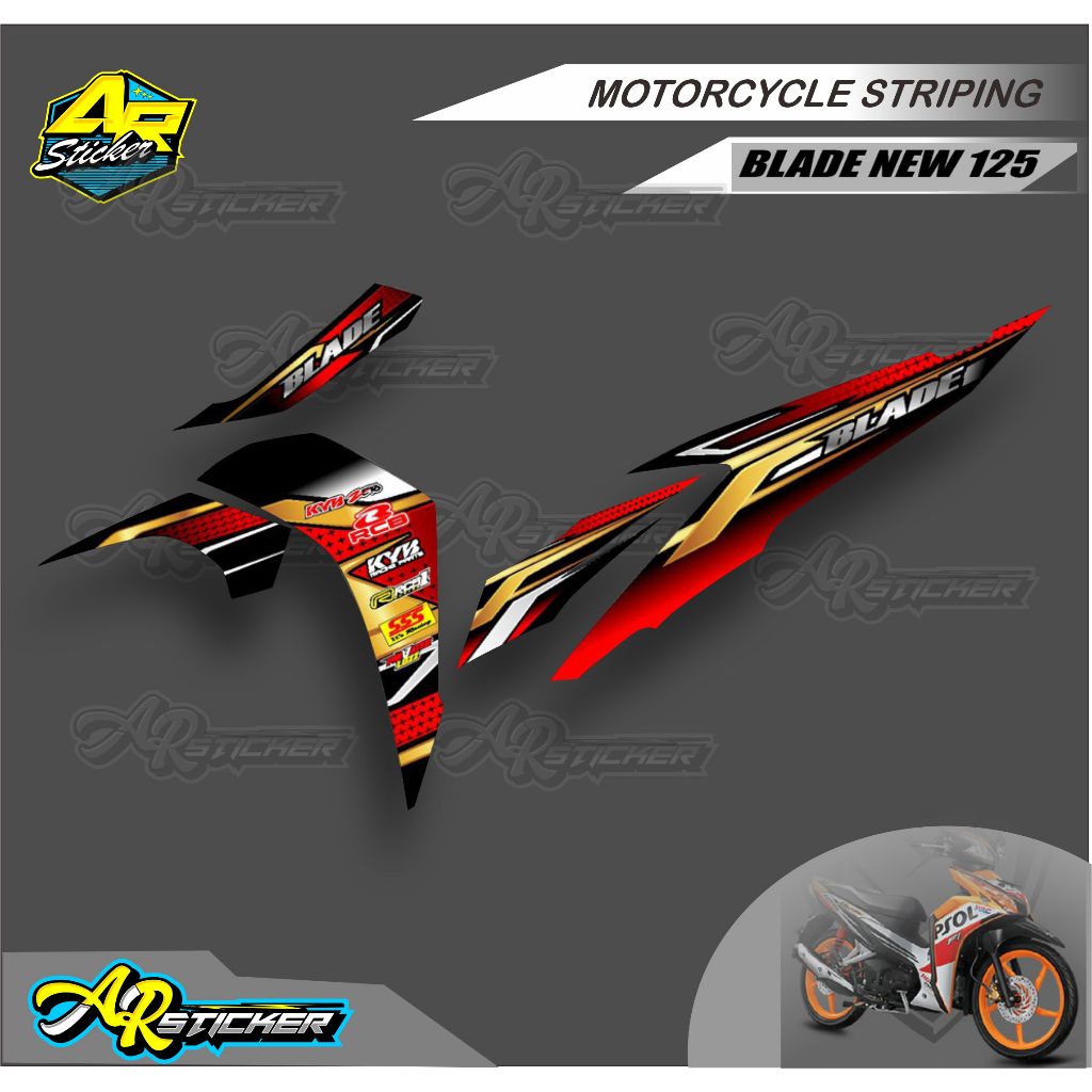 Striping STIKER BLADE 125 FI
