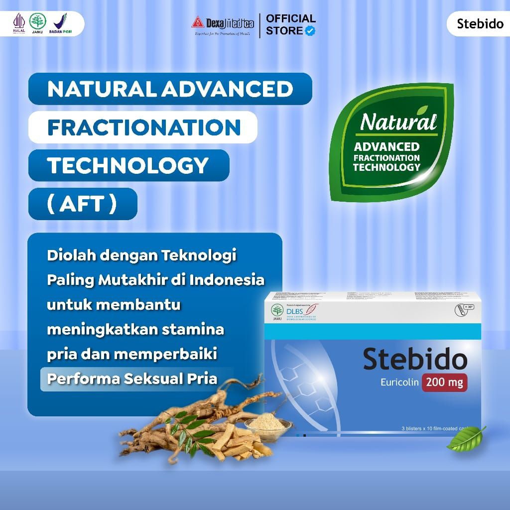 Stebido 1 Box - Stebido 30 Kaplet 200 mg Original
