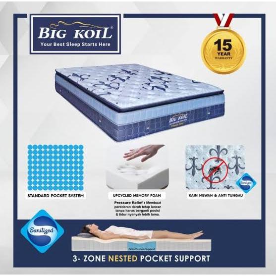 Matras / Kasur Aja Springbed Bigland Big Koil Dream Rest T41