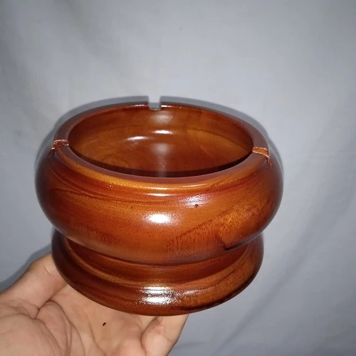 Asbak Kayu Jati Kaki Ukir Unik Souvenir Pernikahan Barang Furniture Rumah Tangga Asbak