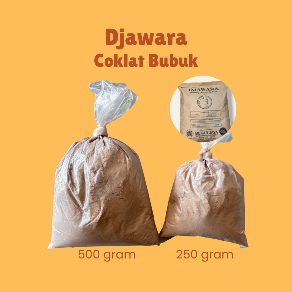 Coklat Bubuk Djawara Repack | Cokelat Bubuk Djawara | Filling Rasa Cokelat