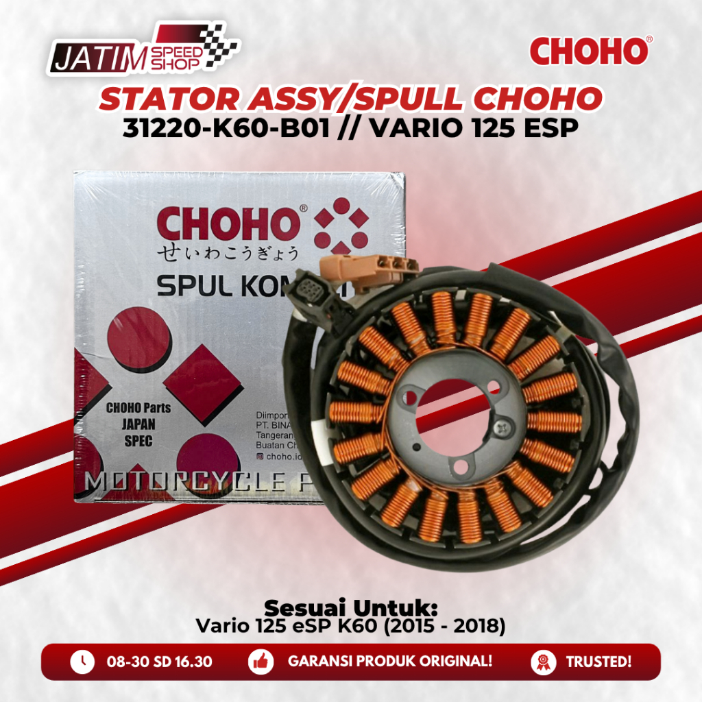 31220-K60-B01 31220-K60-B61 | CHOHO Parts Stator Assy Spull Sepul Untuk Vario 125 eSP K60 (2015 - 20