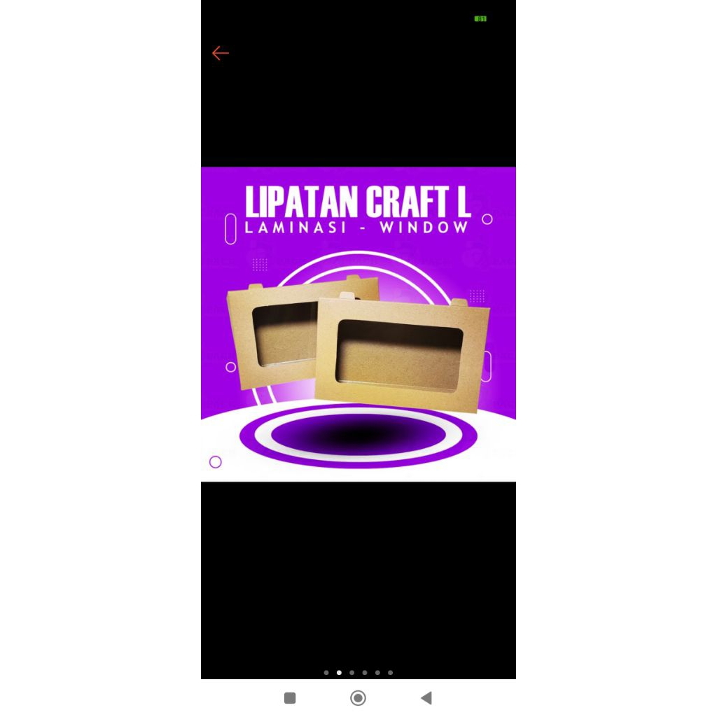 Paper Lunch Box WINDOW M, L isi 100 pcs