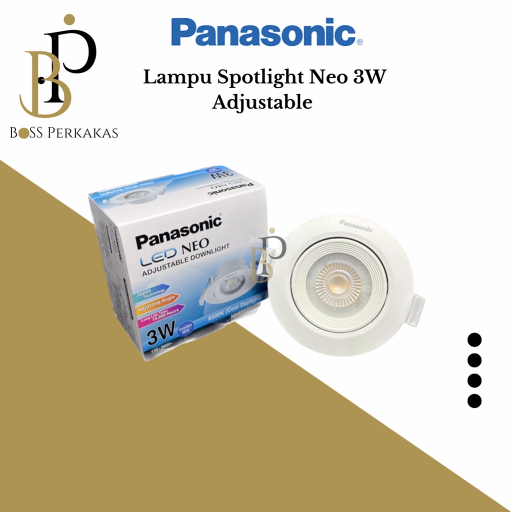 Panasonic Lampu Spotlight LED Neo 3 Watt LED COB // Lamp Spotlight Panasonic LED Neo