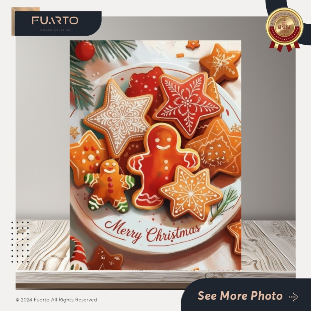 Wall Decor Hiasan Dinding Pajangan Kayu Santa's Patisserie 30x40 12R GB - Fuarto Surabaya