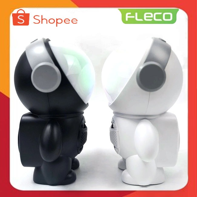 Speaker Bluetooth Portable LED Light Reachargable Spaceman Flash RGB Fleco F-148 5 Watt 1200mAh