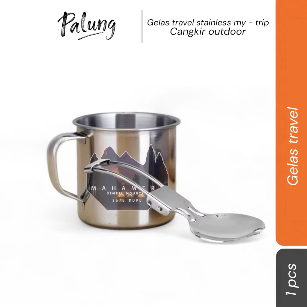 mug / cangkir outdoor / cangkir gunung / gelas stainless gunung