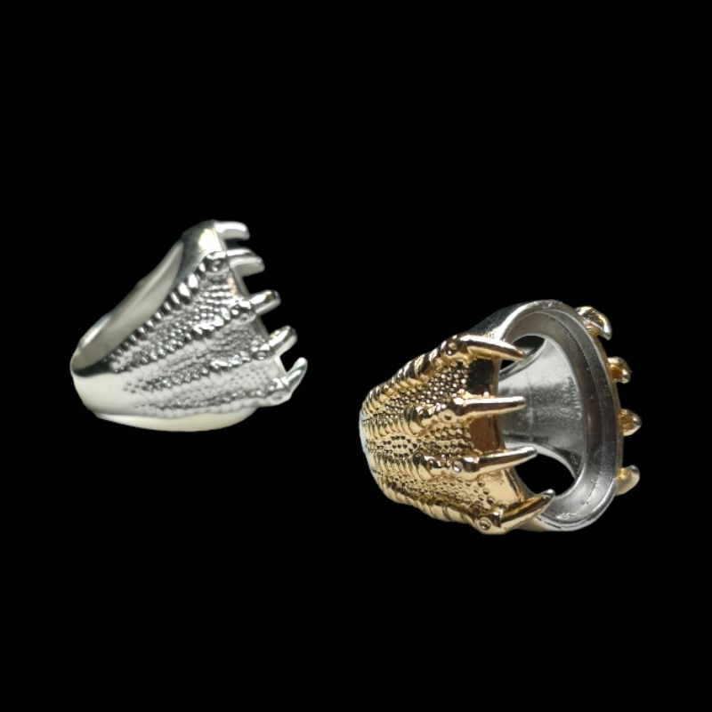 RING EMBAN BATU AKIK ALPAKA SUPER CINCIN EMBAN PERMATA CANGKANG