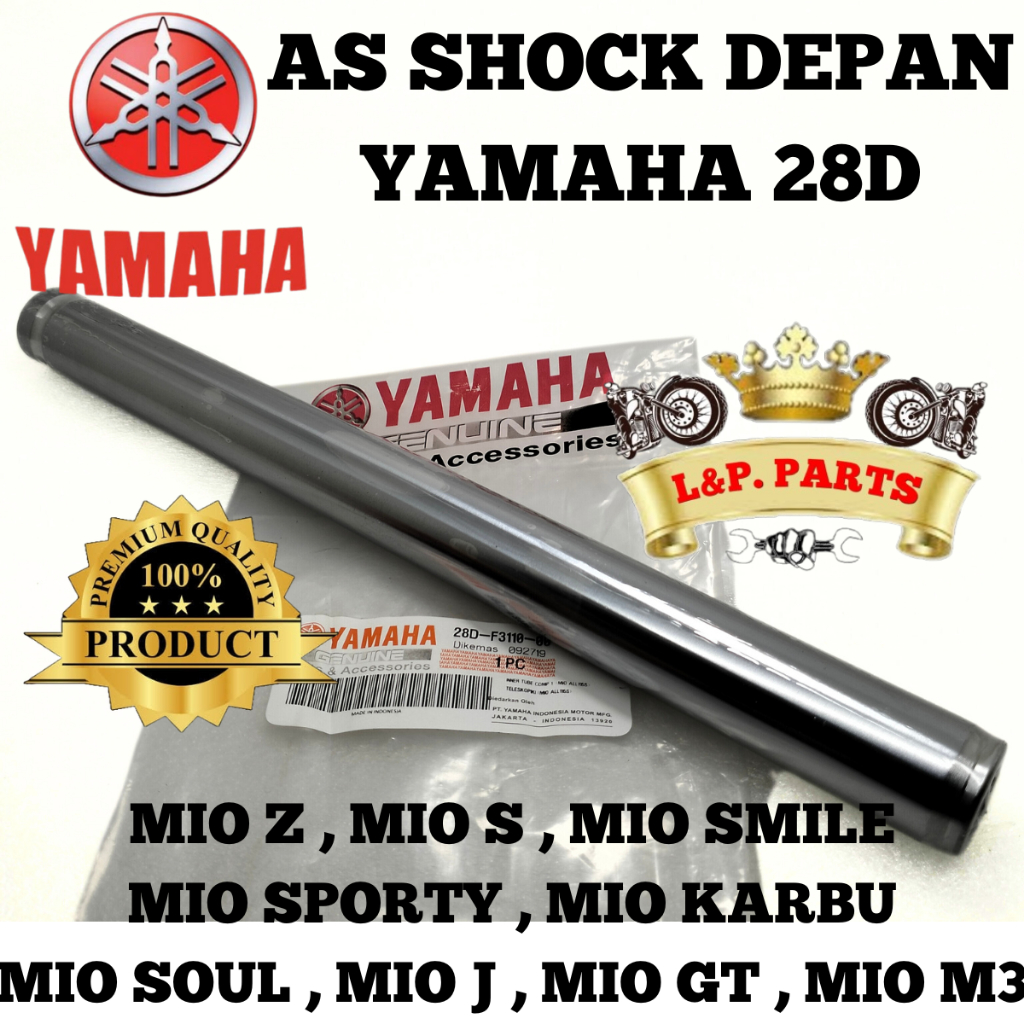AS SHOK DEPAN YAMAHA 28D MIO S Z SMILE SPORTY KARBU SOUL J GT M3 KUALITAS ORIGINAL ORI SANGAT BAGUS 
