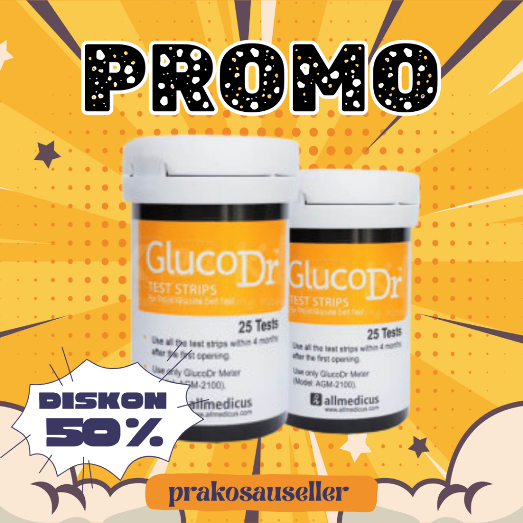 Strip Gluco DR Gula Darah / strip gluco dr biosensor / gluco dr biosensor