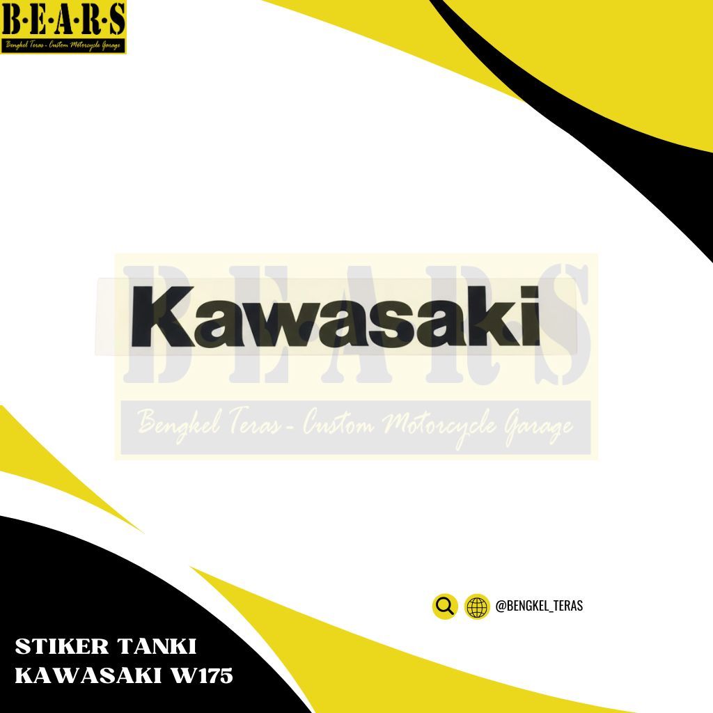 Sticker tangki W175 stiker kawasaki