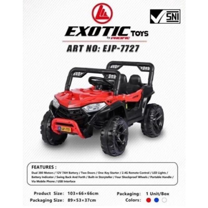 (BATAM) Mobil Aki Exotic Jeep Lander 7727 Mainan Mobil Anak