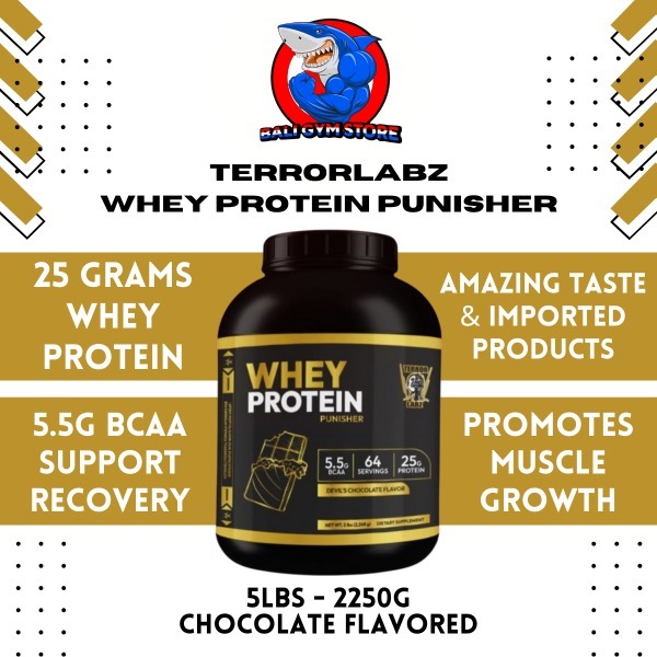 Terrorlabz USA PUNISHER Whey Isolate Blend 5 lbs Import Protein Chocolate