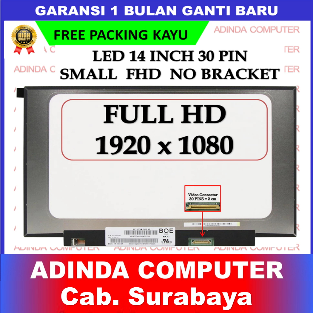 LCD LED Asus Vivobook K403FA K413 K413E K413EA 14.0 Inch 30 Small FHD NB