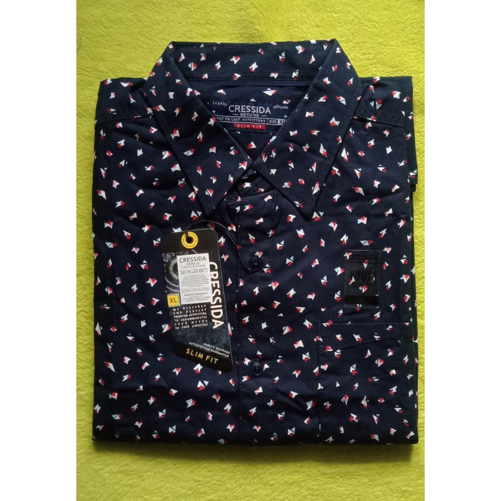 Kemeja Cressida Original Slimfit Lengan Pendek Pria