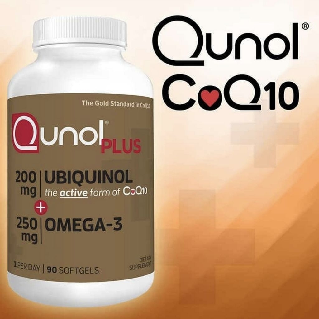 qunol plus coq10 coq 10 co q10 200mg 200 mg omega 3 250mg 250 mg 90 sg