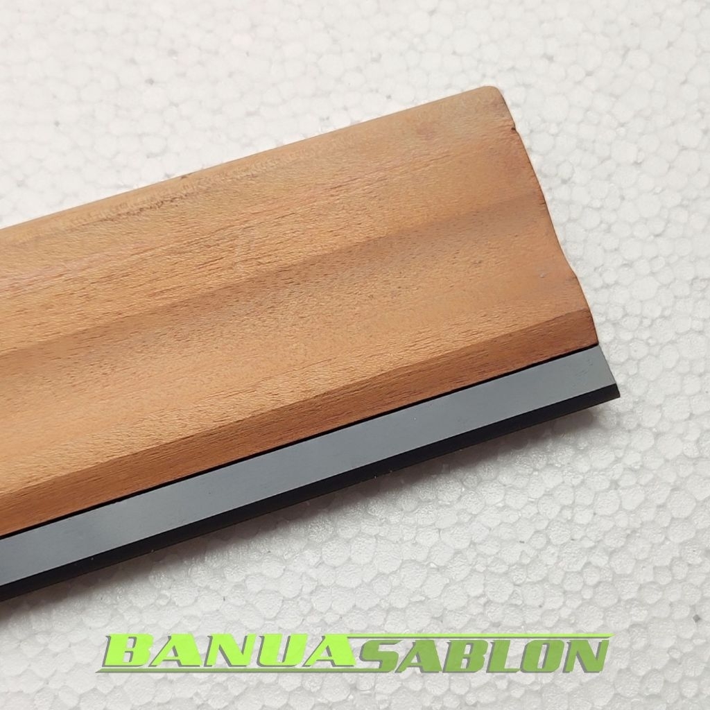 Rakel Sablon Plastik Kertas Gagang Kayu