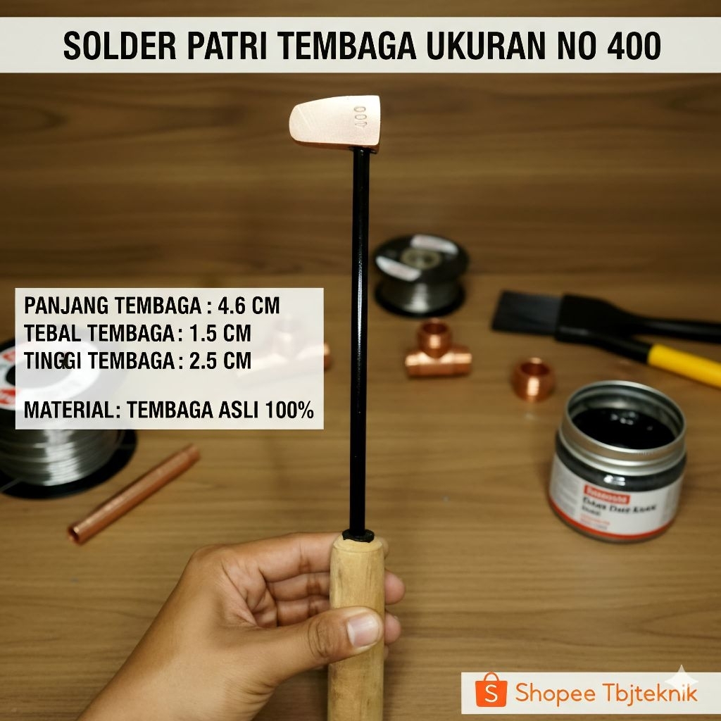 solder patri bakar tembaga ukuran no. 400