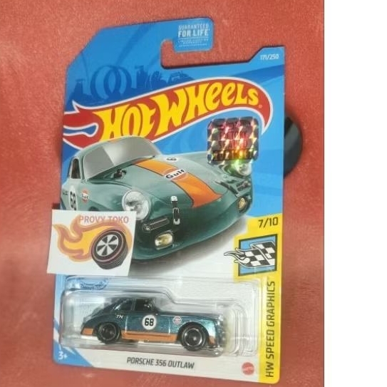 Hotwheels Super Treasure Hunt Porsche 356 Outlaw Gulf Factory Sealed rare