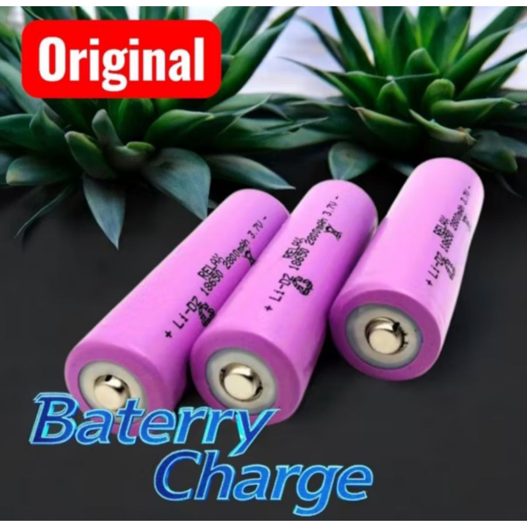 3 PCS BATERAI CAS / BATTERAY RECHARGEABLE 18650 3,7 VOLT 1200 MAH ORIGINAL