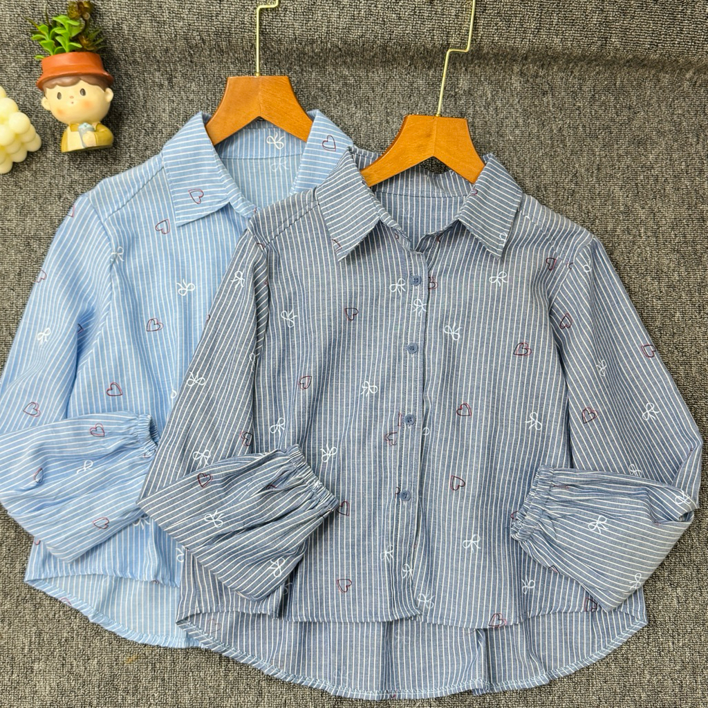 Blouse crinkle linen | Aisa blouse crinkle premium - Kemeja Blouse wanita