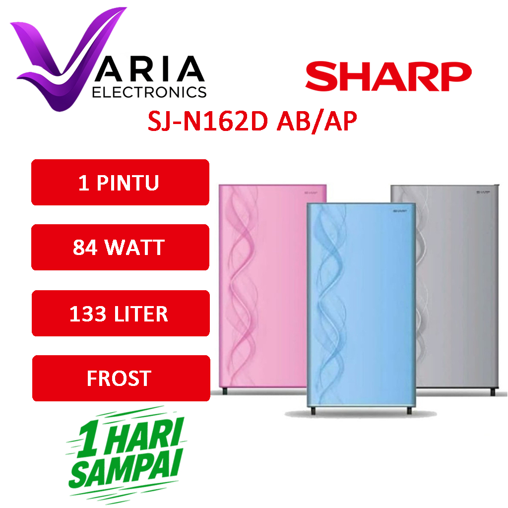 KULKAS SHARP SJ-N162D AB/AP KULKAS 1 PINTU 133 LITER DEFROST LOW WATT