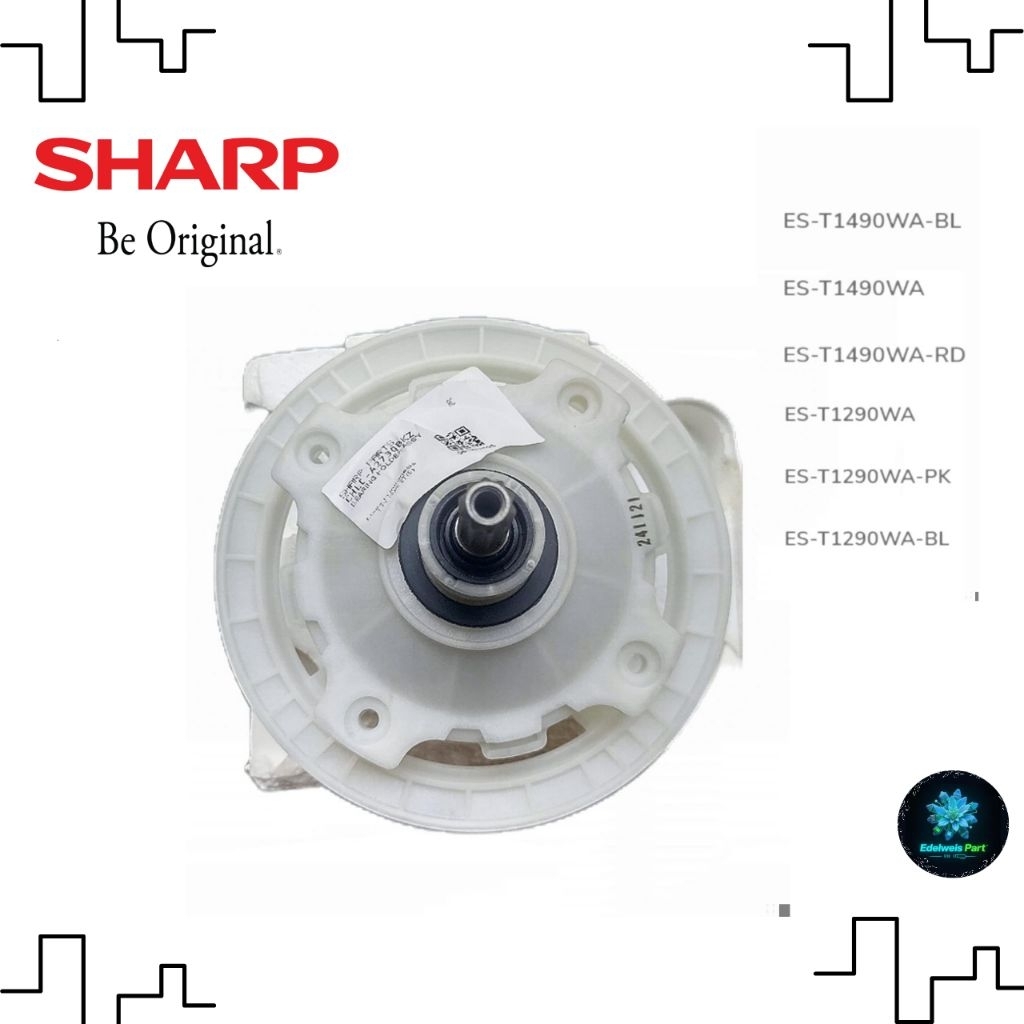 Gearbox Mesin Cuci 2 Tabung Sharp 12–14 Kg Original | Kuat & Tahan Lama | ES-T1290WA / ES-T1490WA Se