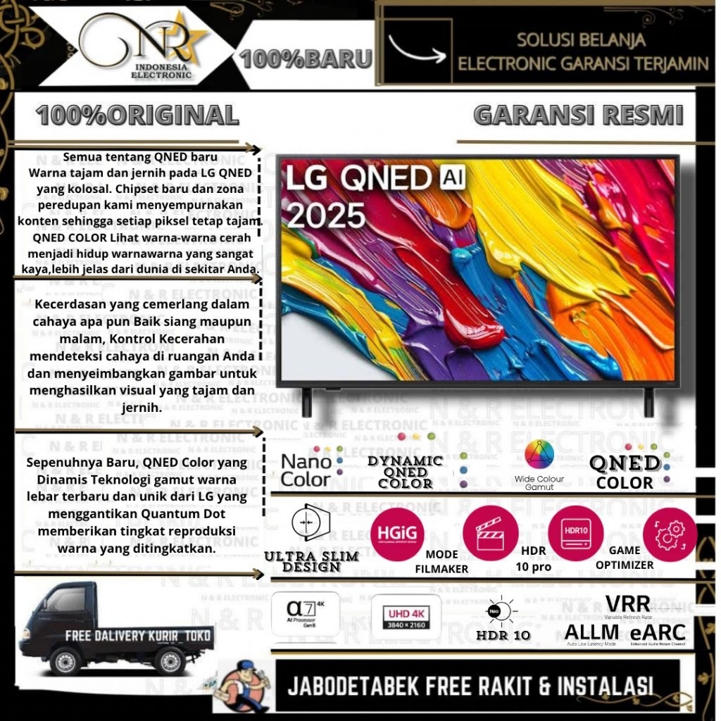 LG 65QNED82ASA SMART TV 65 INCH 2025 - 65QNED82ASA