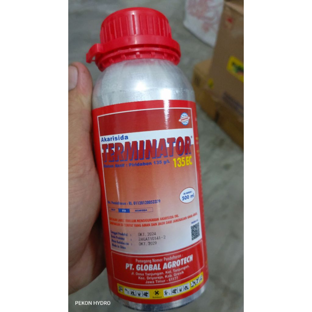 AKARISIDA TERMINATOR 135 EC 500 ML - PEMBASMI TUNGAU INSEKTISIDA SAMITE