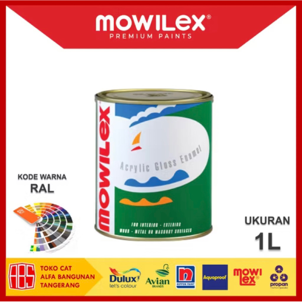 Mowilex Acrylic Gloss Enamel - Custom Luar Pulau