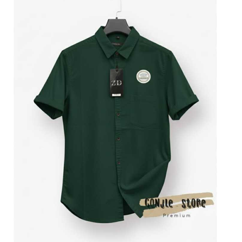 HEM COWOK PRIA POLOS LENGAN PENDEK ARMY