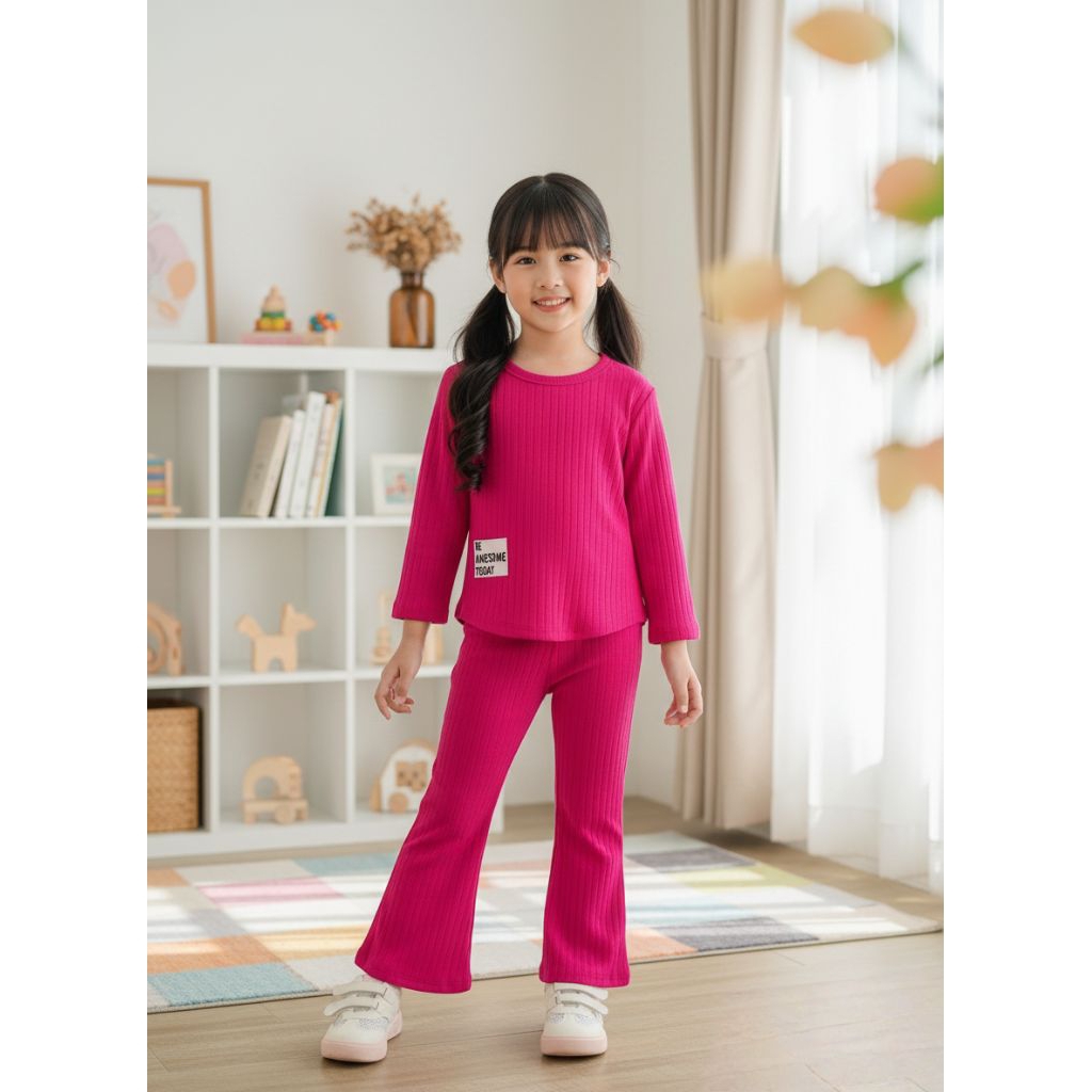 PAKAIAN ANAK PEREMPUAN KNIT USIA 4-10 TAHUN
