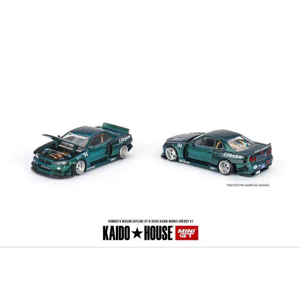 MINI GT KAIDO HOUSE NISSAN SKYLINE GT-R (R34) KAIDO WORKS GREDDY V