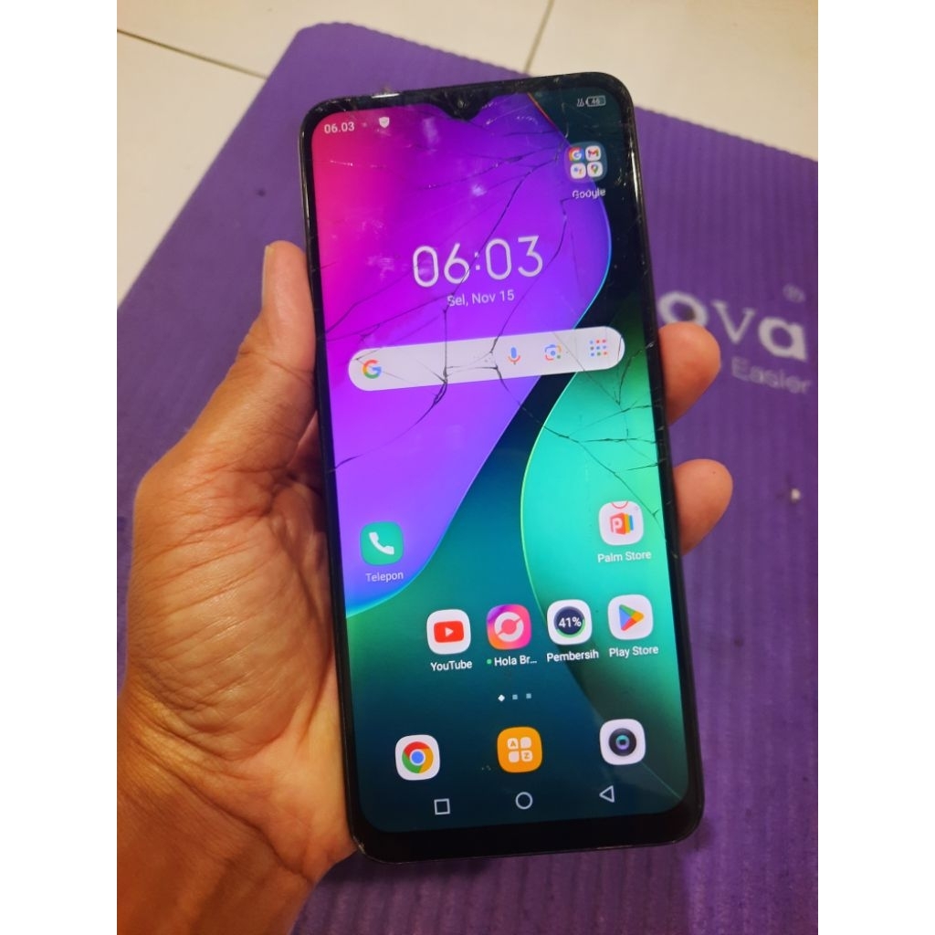lcd infinix hot 10 play ori minus