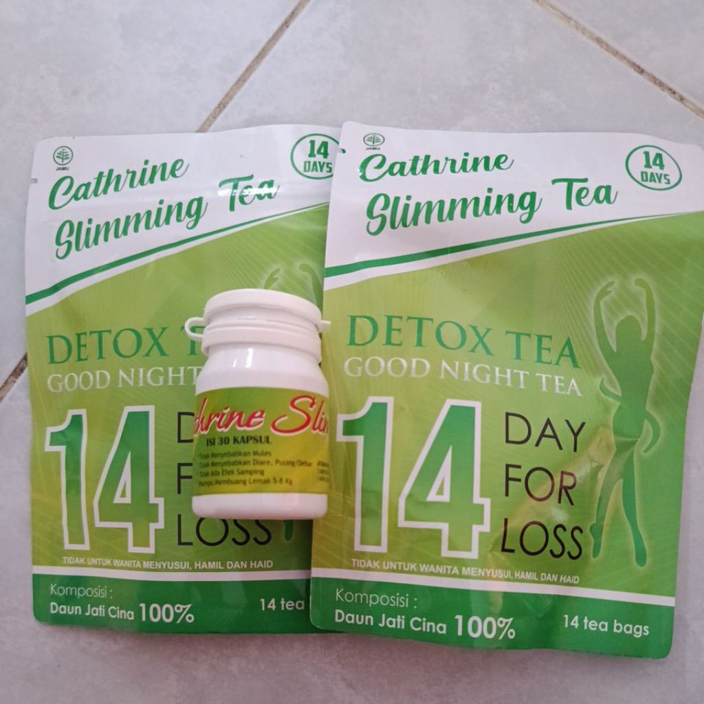 Catherine Slim 1Botol Kapsul+2 Pcs Pelangsing