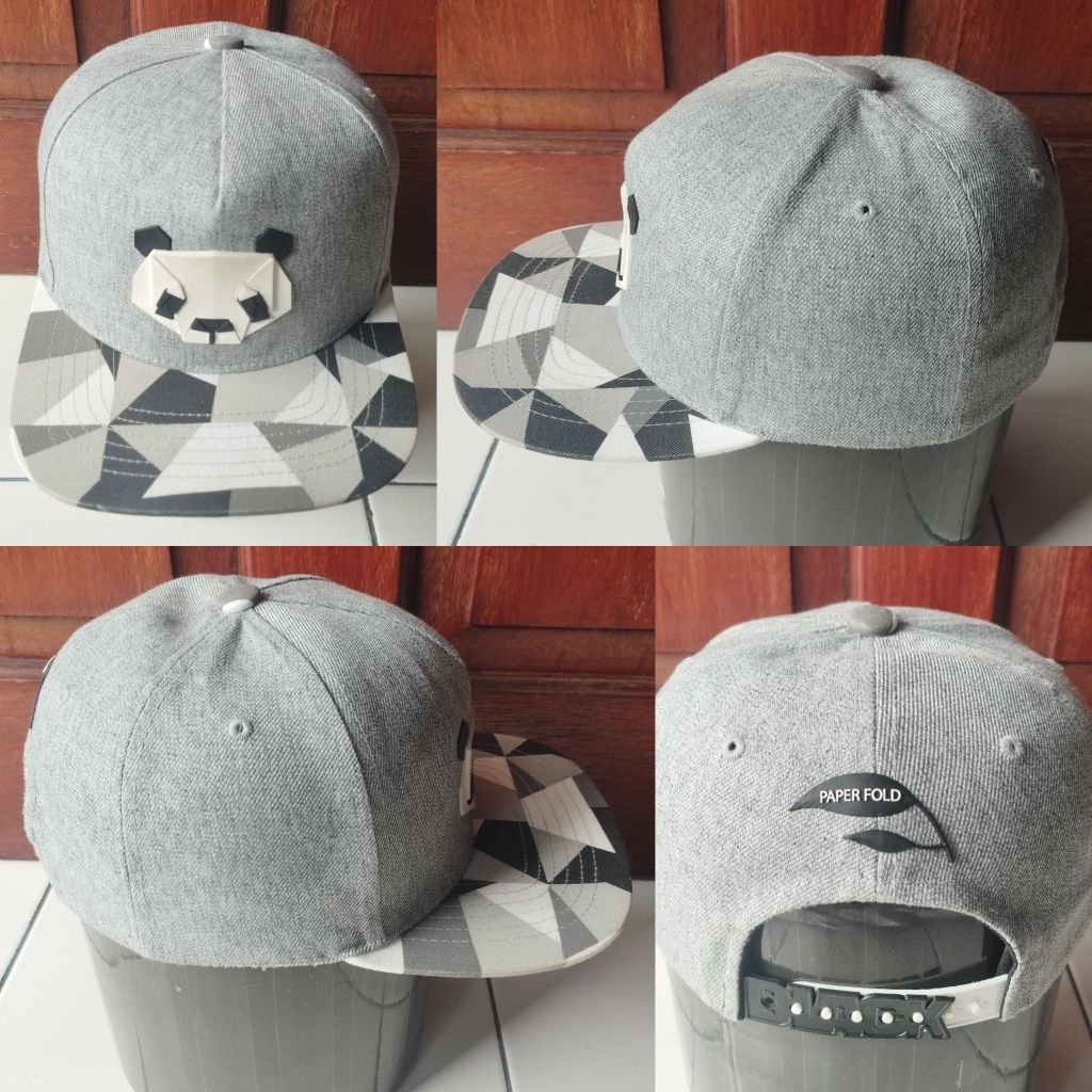 Topi snapback distrio pria dewasa TEAMLIFE Panda second preloved