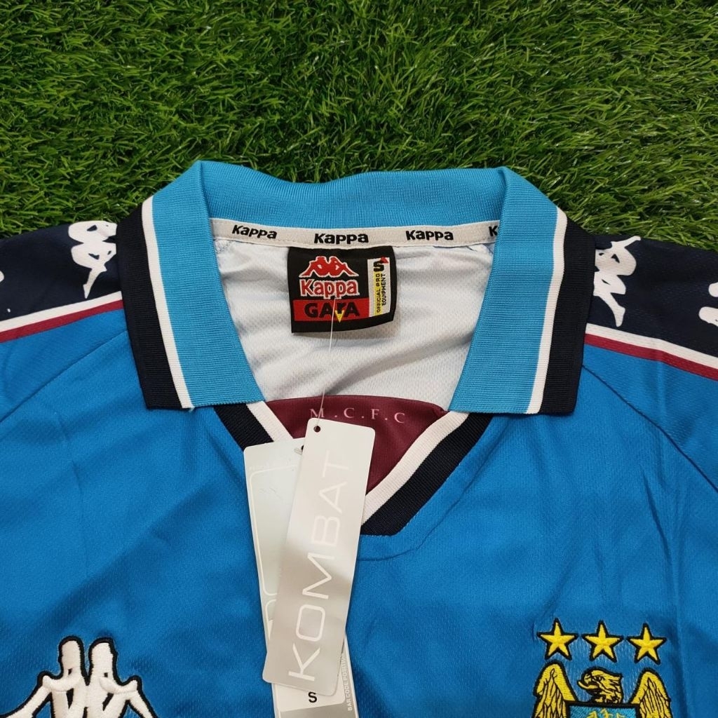 JERSEY BOLA RETRO MANCHESTER CITY HOME 1997 1998