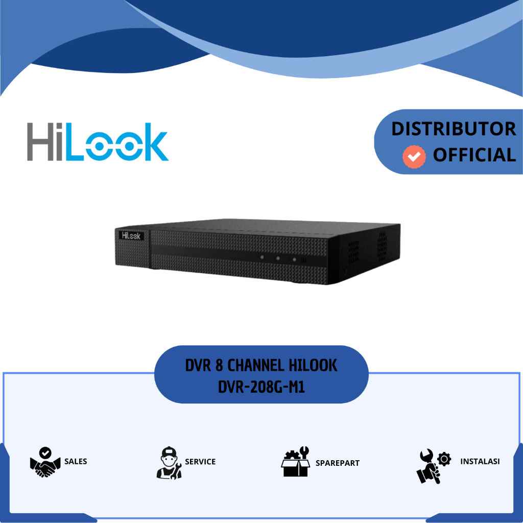 HILOOK DVR-208G-M1/T 1080P H.265 DVR 8 CHANNEL