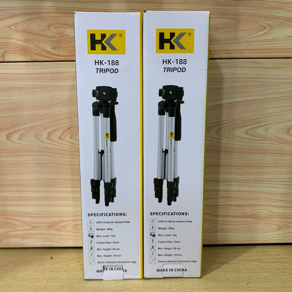 Tripod HK 188 Portable Tripod U Holder Handphone Action Camera Kokoh Dan Kuat