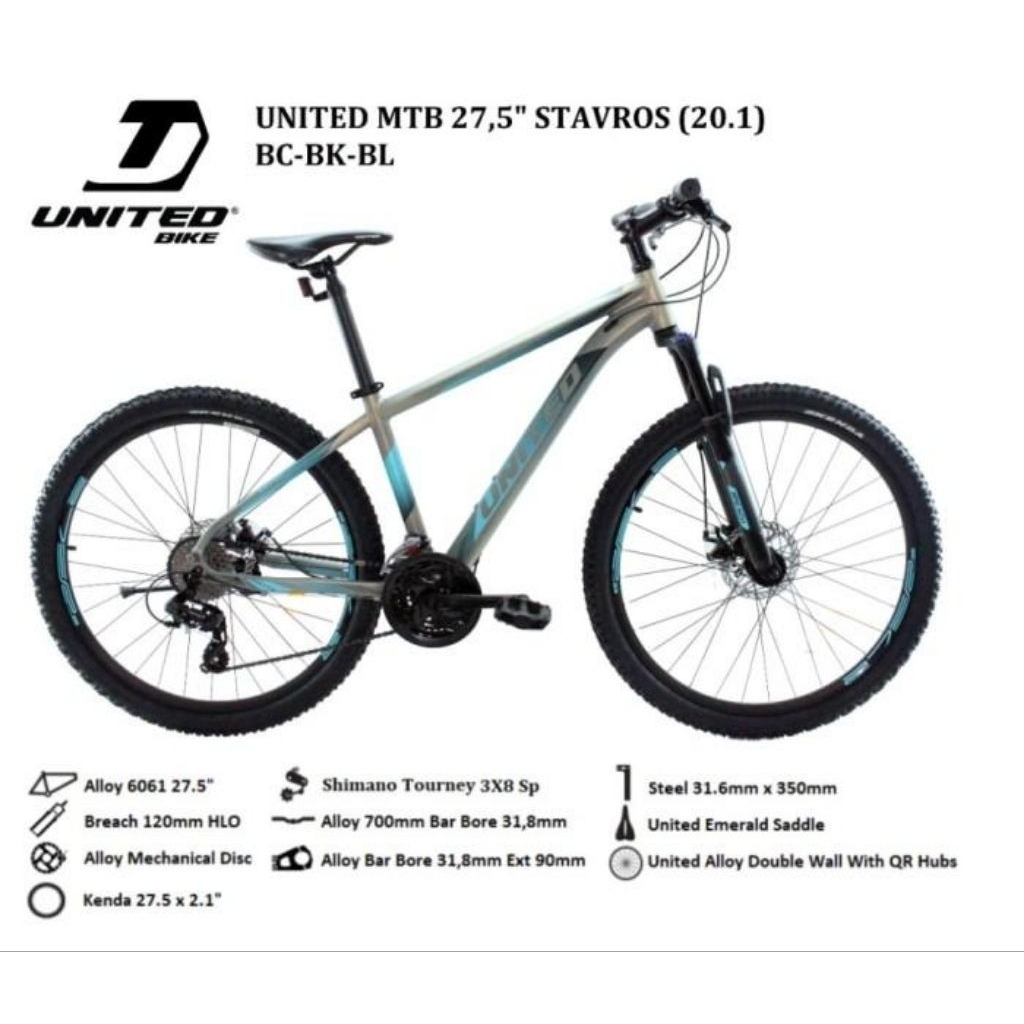 SEPEDA MTB 27,5 UNITED STAVROS