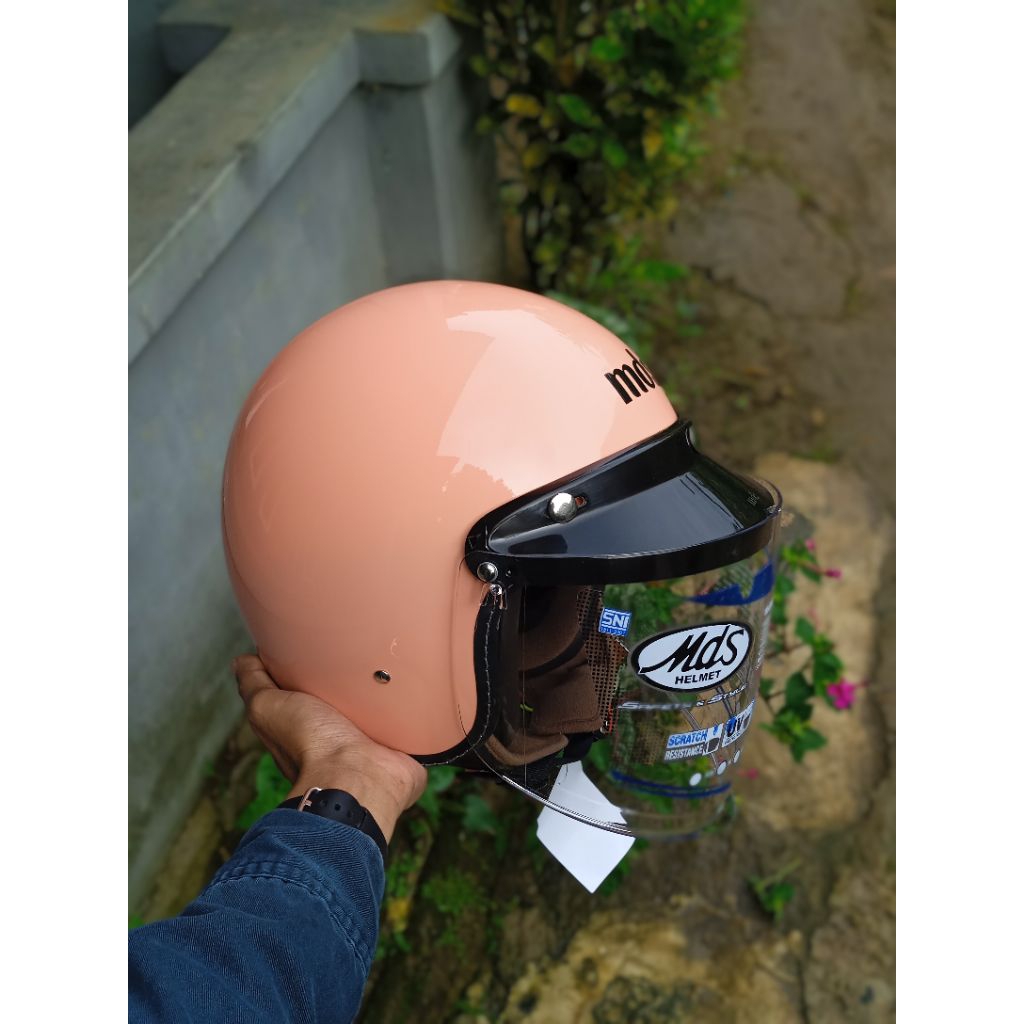 helm mds z clasic coral helm mds helm retro mds helm baru