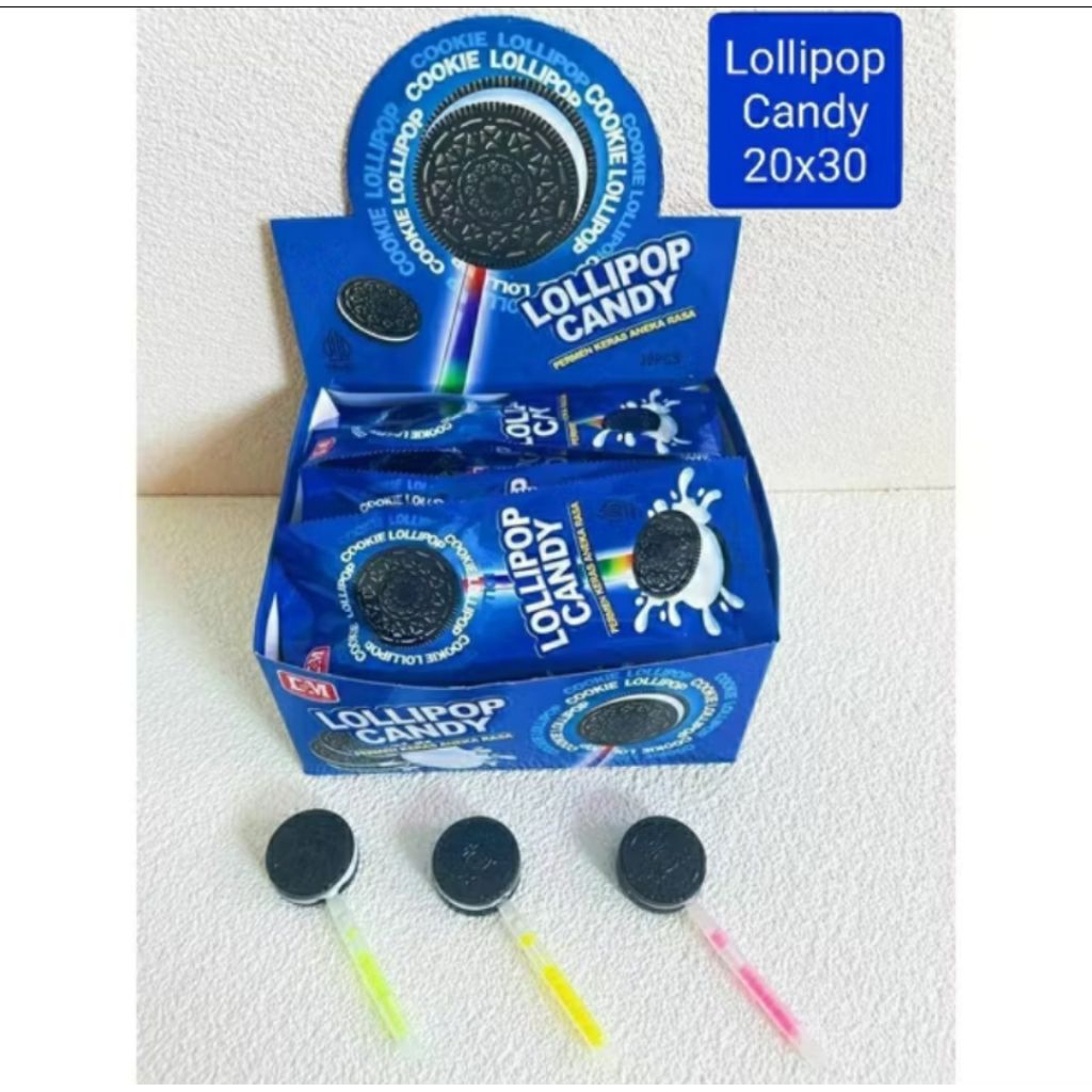 Permen Oreo Lollipop Candy Box isi 30 Pcs