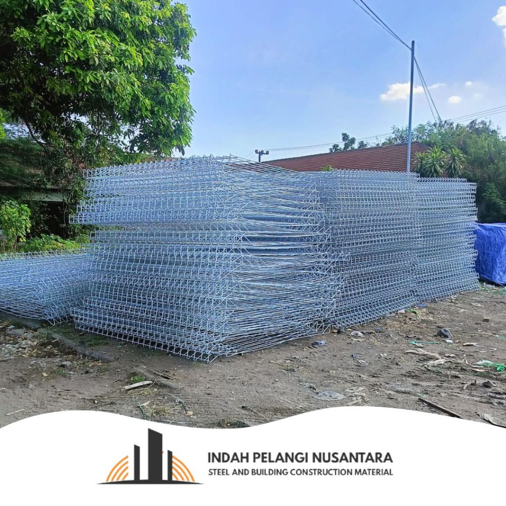 Pagar BRC Galvanis SNI 150x240x6 mm Anti Karat Kuat Rapi Tahan Korosi Mudah Pemasangan