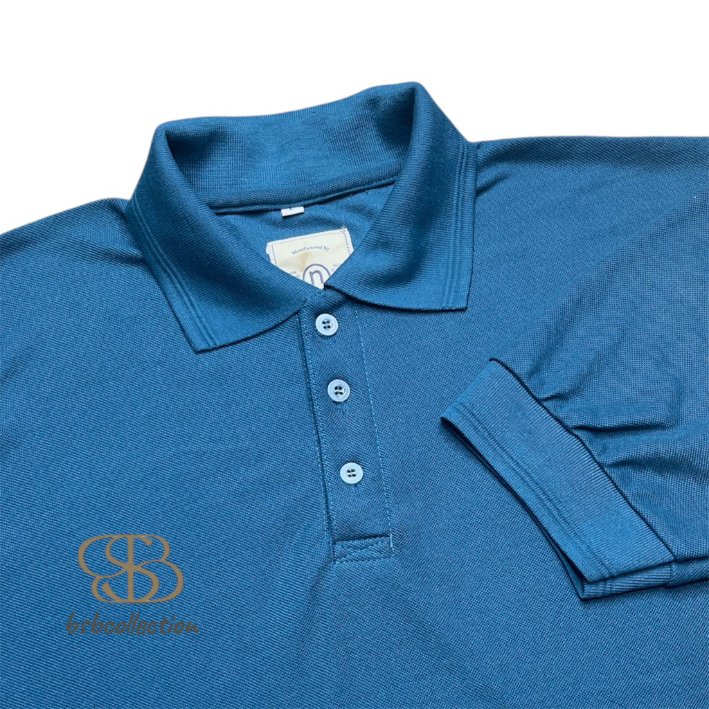 Baju Kaos Kerah Polos Pria Wanita Berkerah Polos Kancing Depan