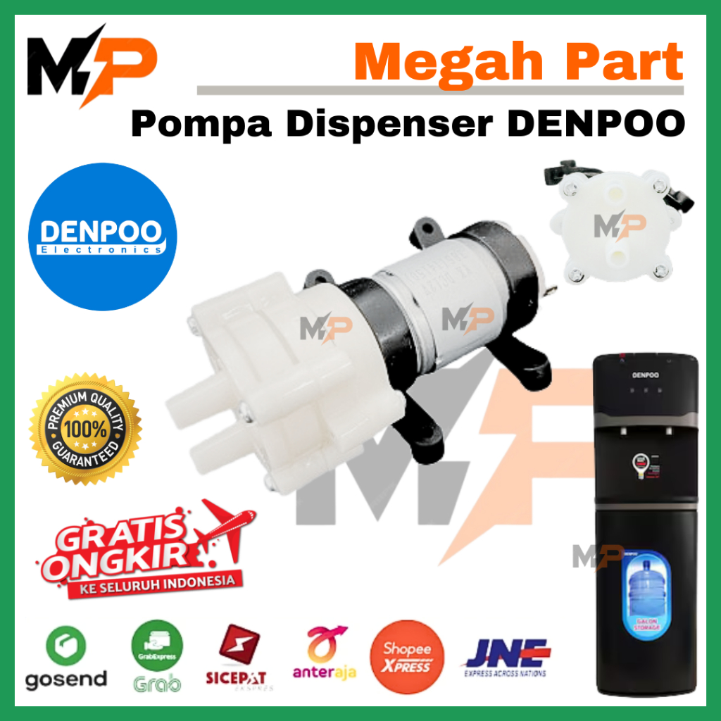 DINAMO POMPA DISPENSER DENPOO GALON BAWAH 12 Volt | MOTOR DISPENSER GALON BAWAH DENPOO | POMPA DISPE