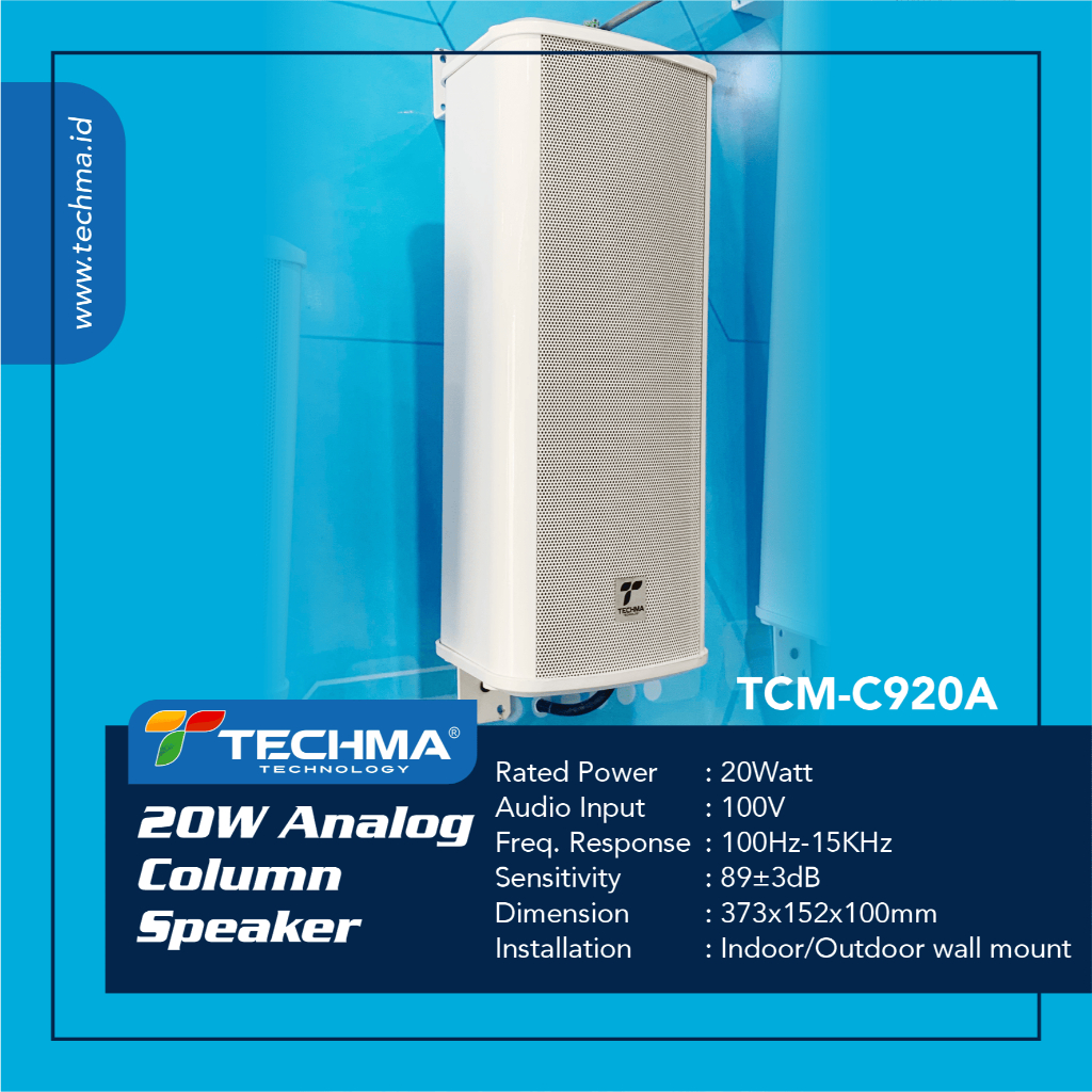 TECHMA Analog Column Speaker 20Watt