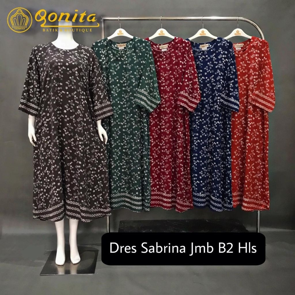 dress jumbo //daster qonita//qonita batik//batik pekalongan ori