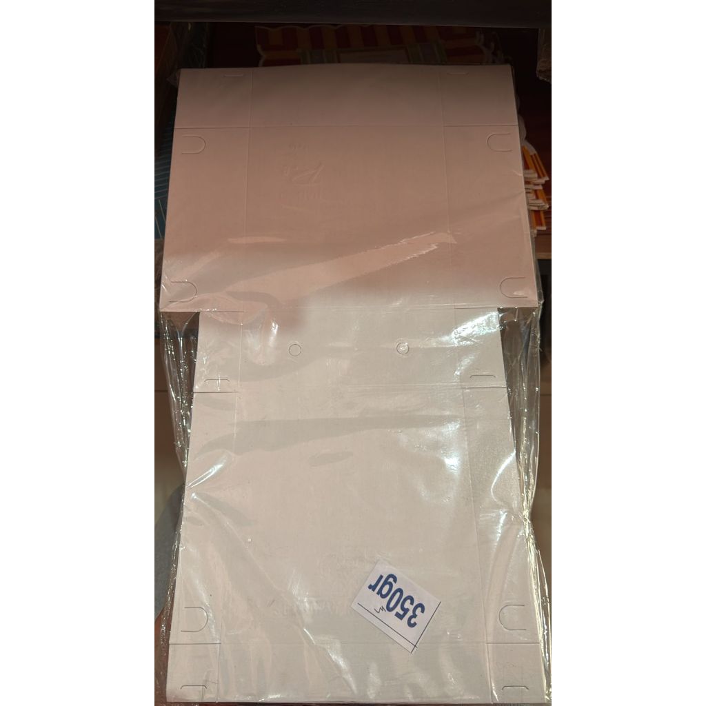 KOTAK NASI 18X18 PUTIH. KOTAK TUTUP SAMBUNG 18X18 NASI