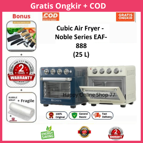 ECOHOME CUBIC AIR FRYER OVEN - OVEN AIR FRYER EAF-888 - Garansi 2 Tahun