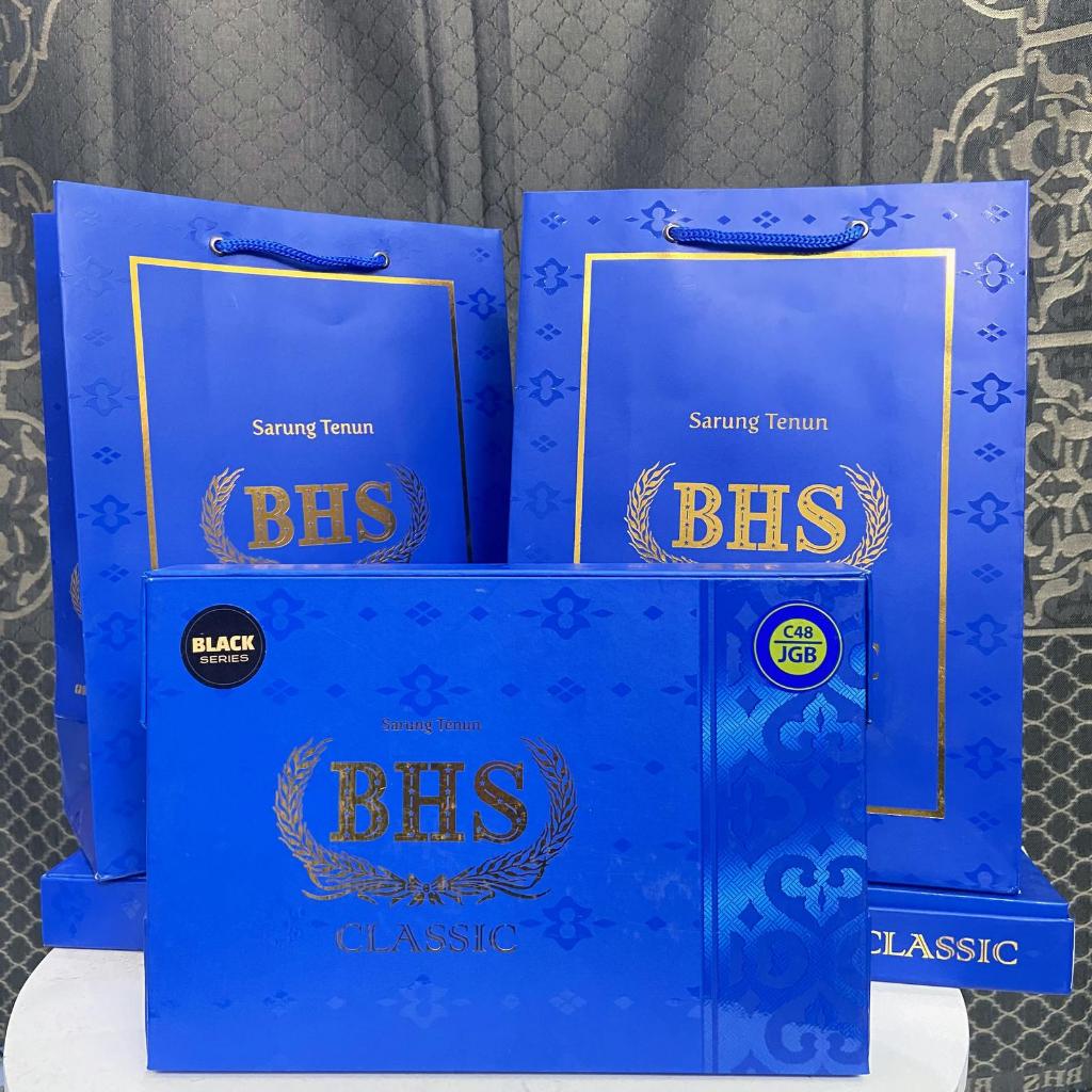 Sarung BHS Classic Gold Motif C45 SSF SJ Putih Kuning